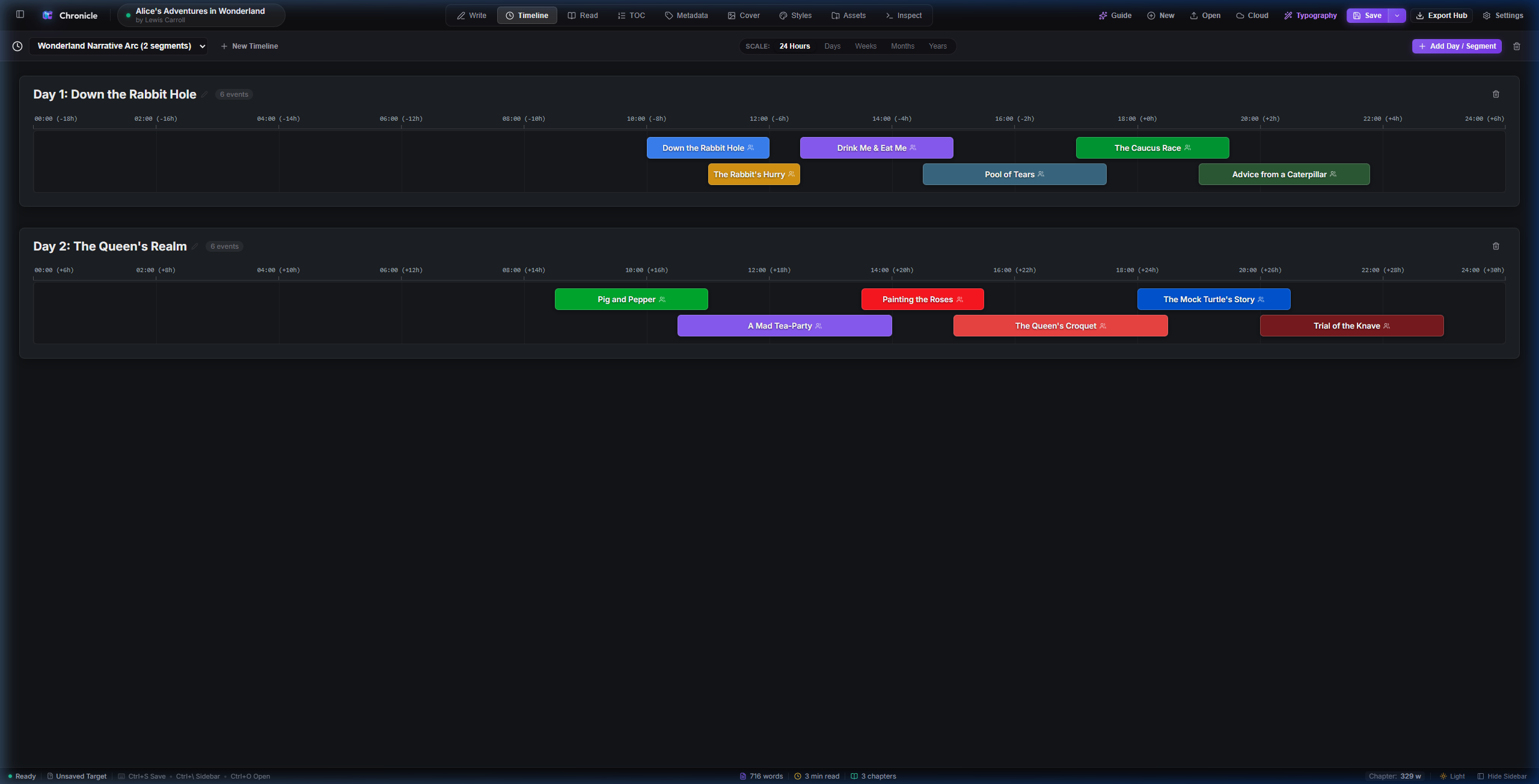 Chronicle Timeline Studio Interface